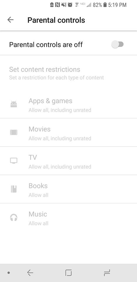 Android parental controls