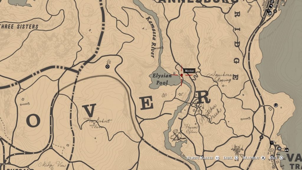 red dead 2 elysian pool carving map