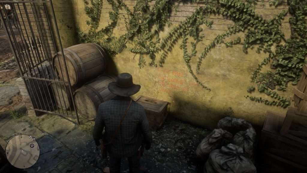red dead 2 market graffiti