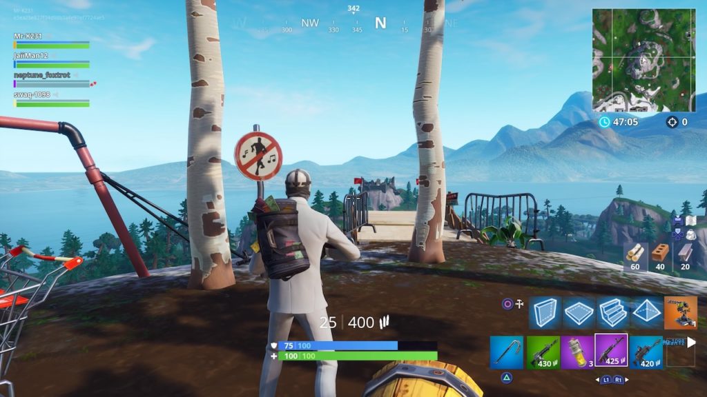 fortnite pleasant park mountain