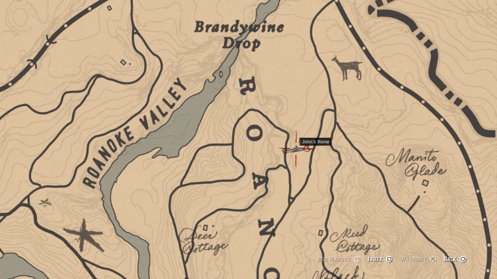 red dead 2 roanoke valley cliff bone map