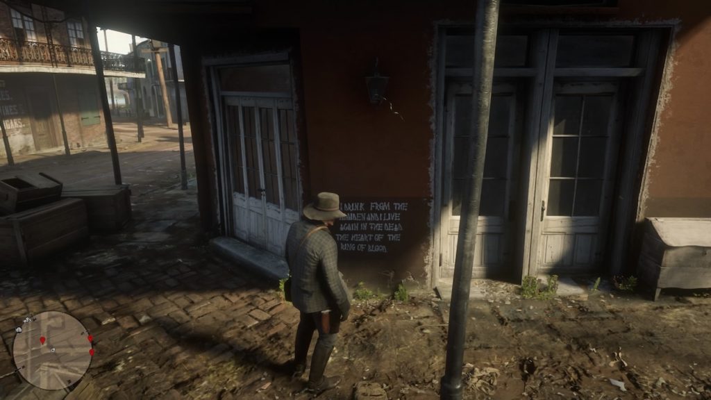 red dead 2 saloon graffiti