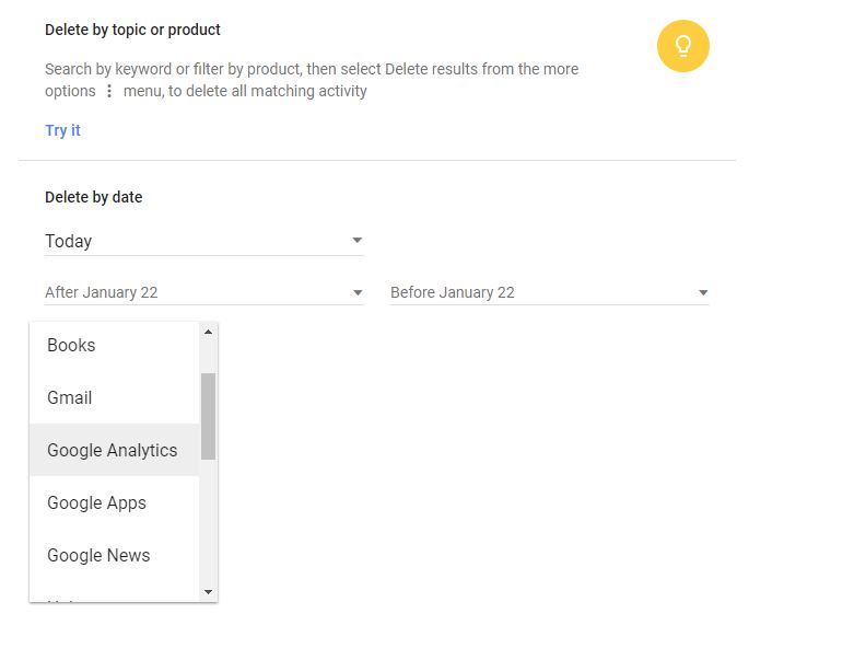 That goes for gmail, books, analytics, and news.