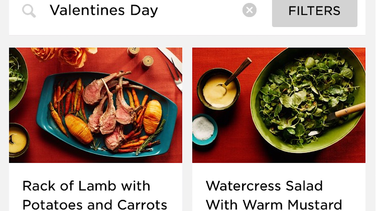 Epicurious screenshot