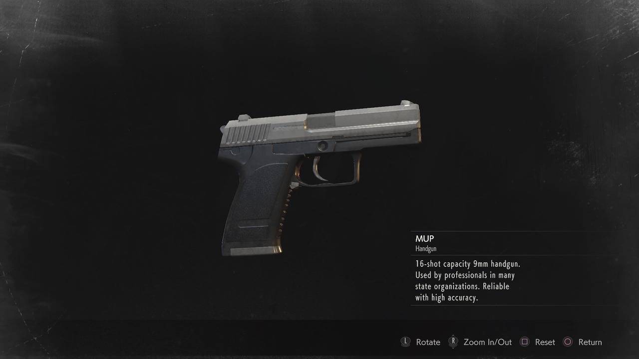resident evil 2 MUP handgun