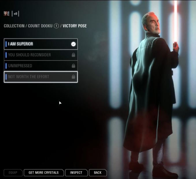 Dooku deems you unworthy of his skill.