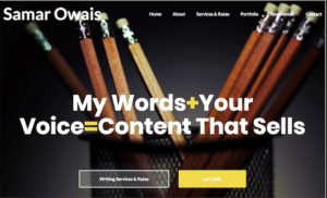 copywriting portfolio example