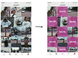 planning Instagram layout