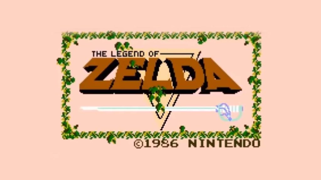 Zelda start screen