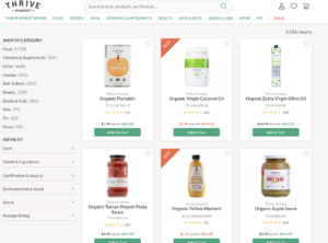 Thrive Market shopping