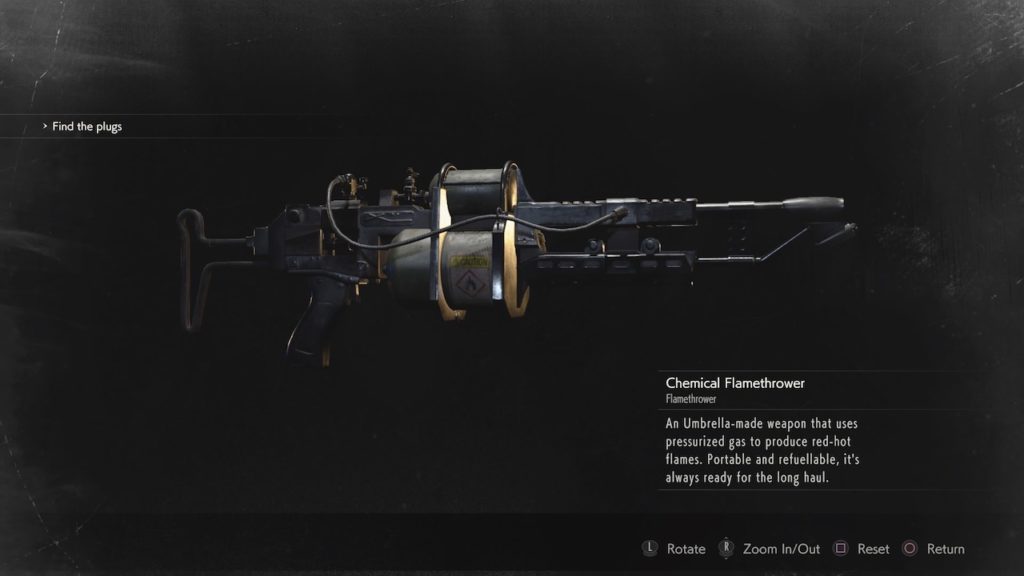 resident evil 2 chemical flamethrower
