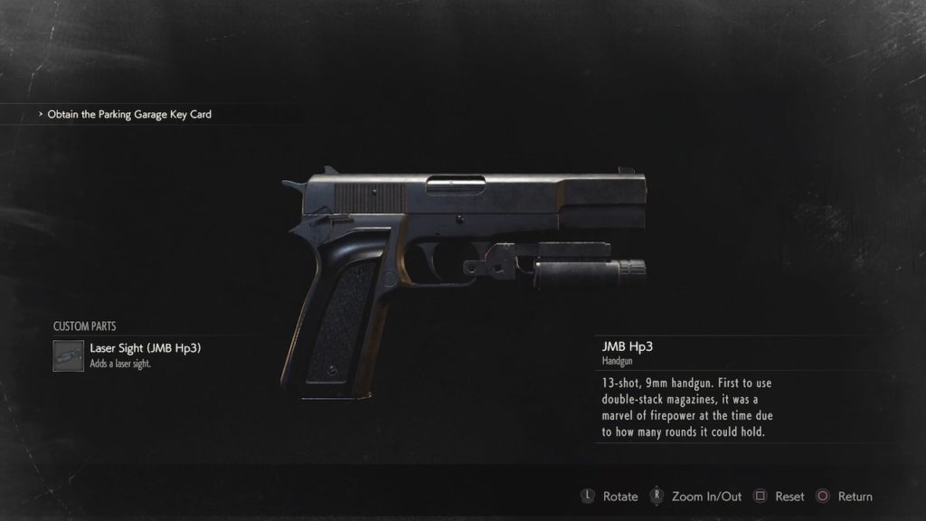 resident evil 2 jmb hp3 handgun