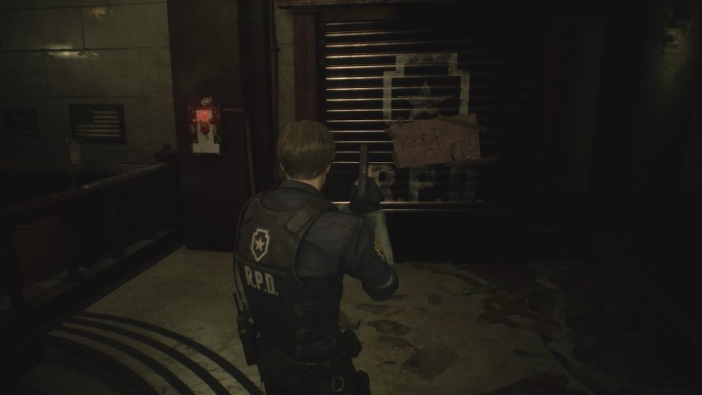 resident evil 2 main hall door