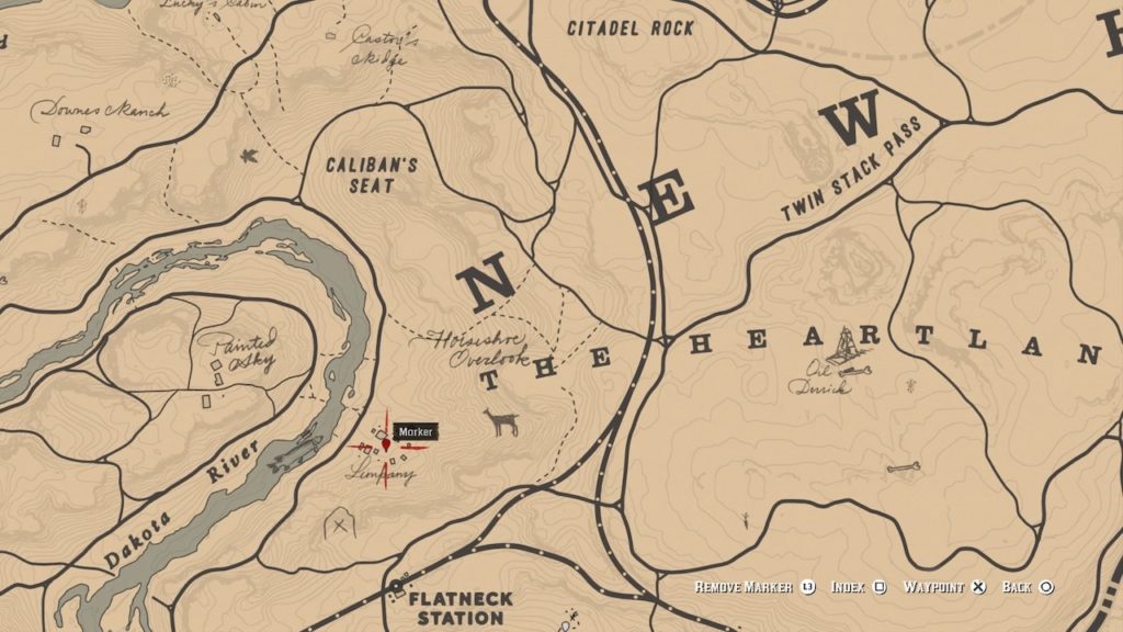 red dead 2 limpany map