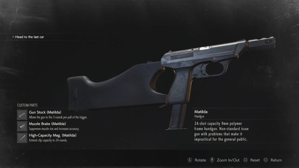 resident evil 2 matilda handgun