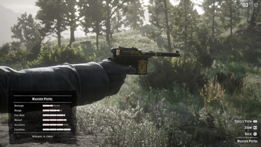 red dead 2 mauser pistol