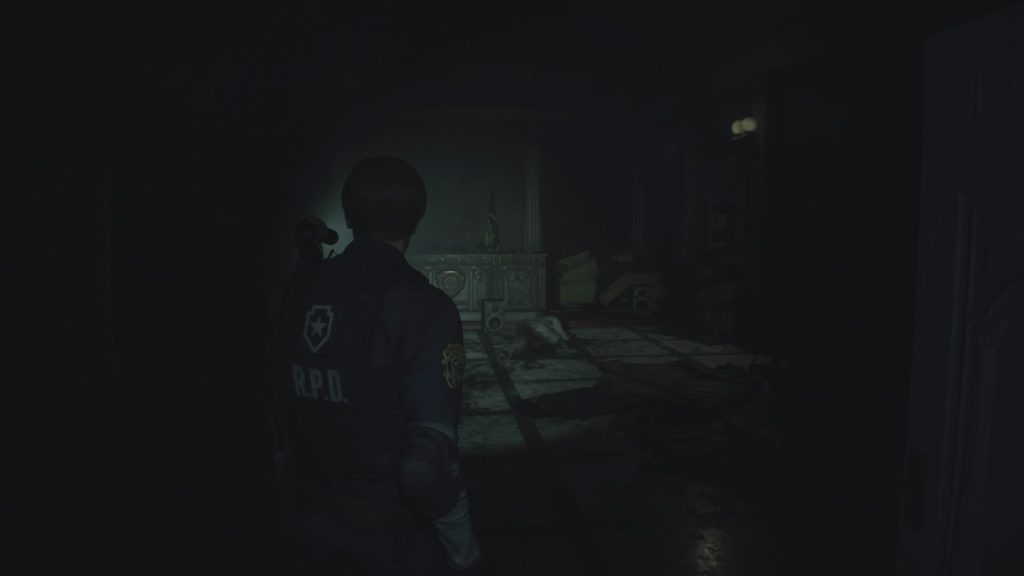 resident evil 2 rpd press room