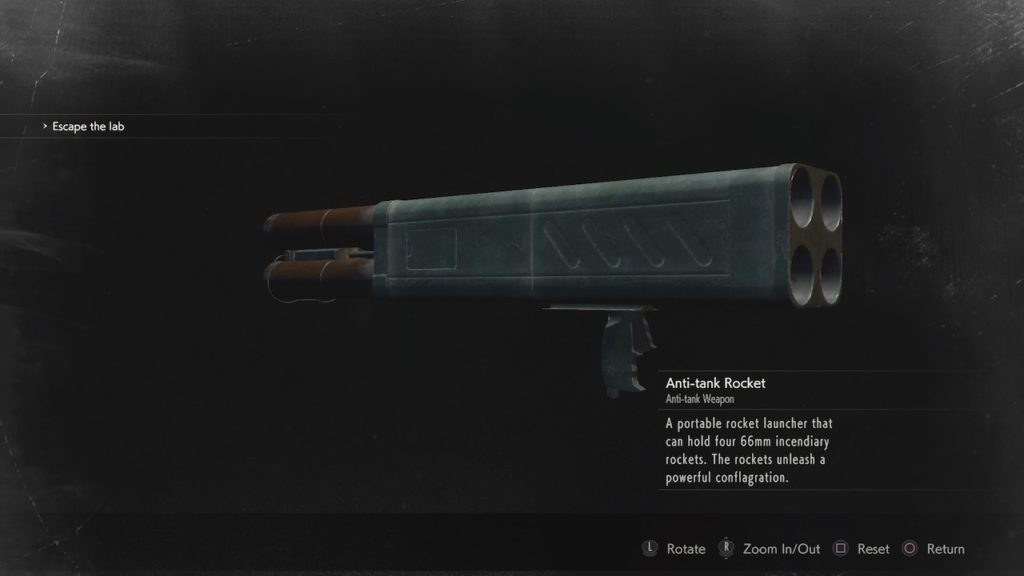 resident evil 2 rocket launcher