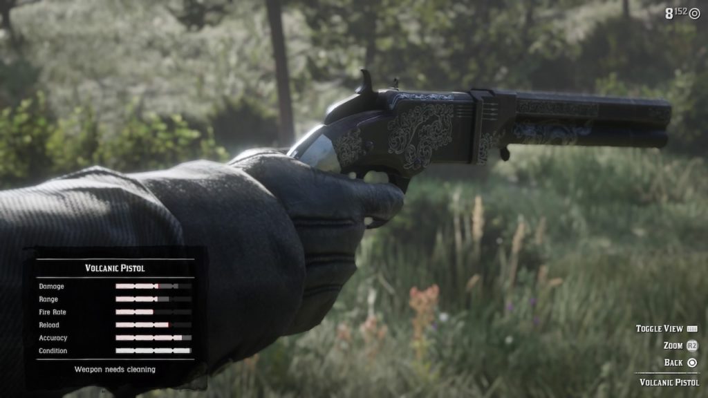 red dead 2 volcanic pistol