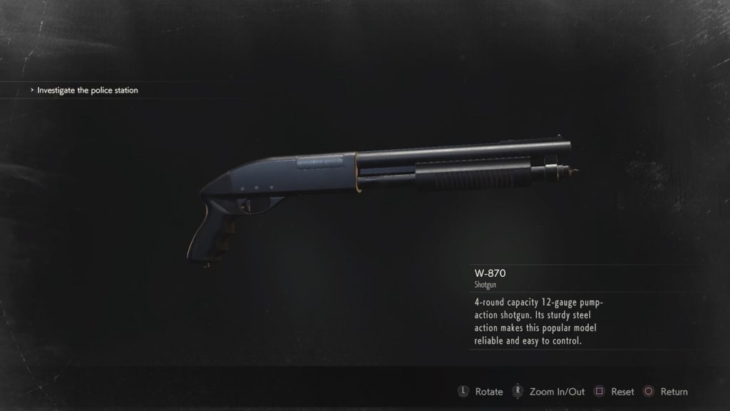resident evil 2 w-870 shotgun