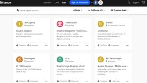 Behance design gigs