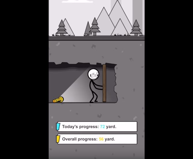 Words Story progress digging to freedom