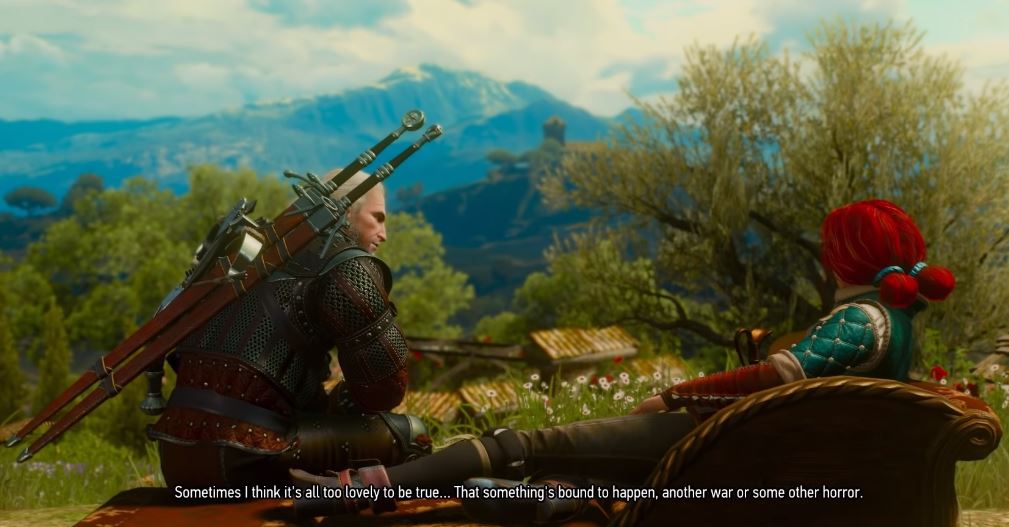 Geralt Triss ending Blood and Wine