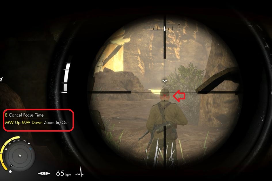 Holding breath in Sniper Elite 3