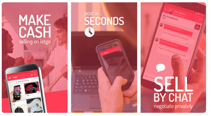 Make cash, post in seconds, sell by chat with LetGo