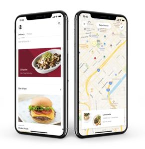 Postmates app interface