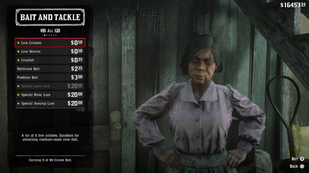red dead redemption 2 fishing guide bait shop