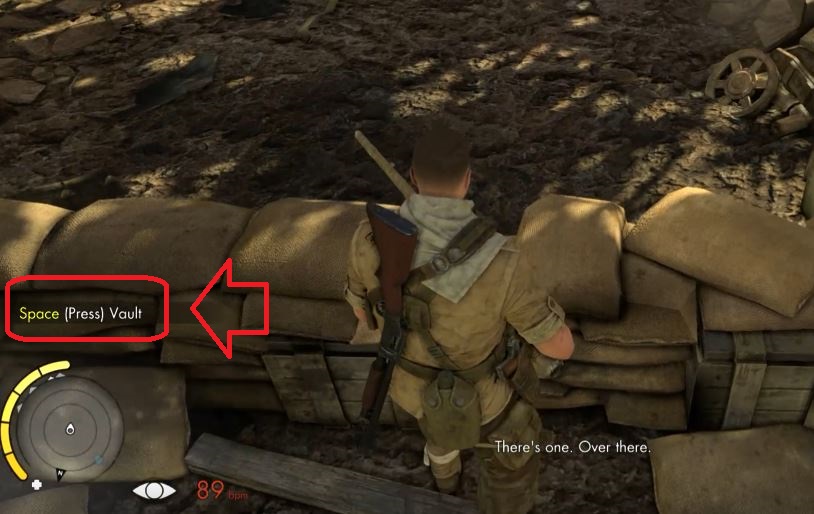 how to vault in Sniper Elite 3