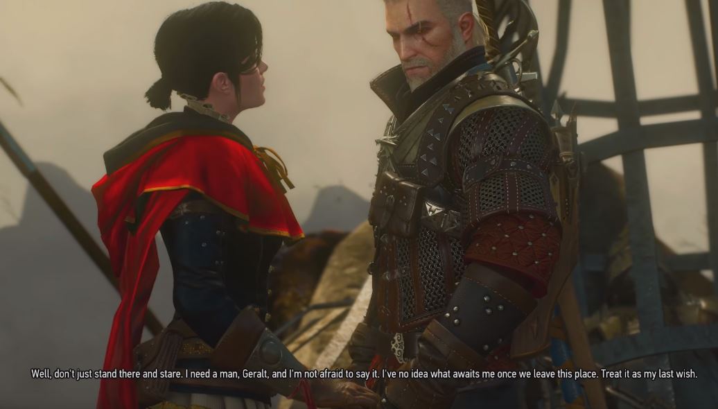 Syanna Geralt love scene request blood and wine