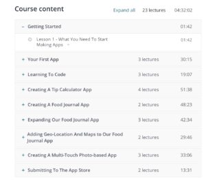iOS app workshop free