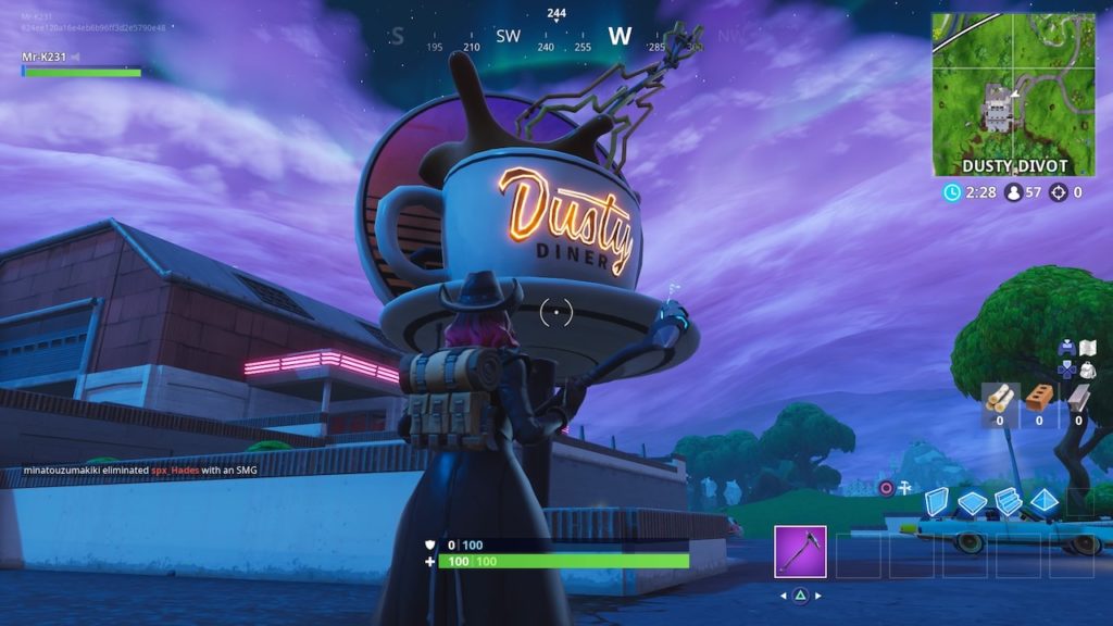 fortnite season 7 week 8 oversized coffee cup location