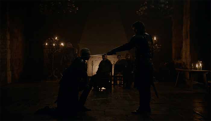 Brienne knighted
