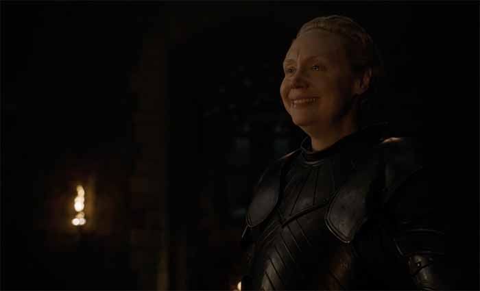Brienne smiles