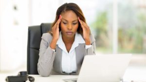 Stressed Lady