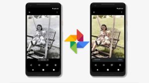Photos colorize blank and white images