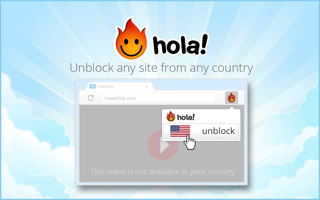 Hola VPN Chrome extension