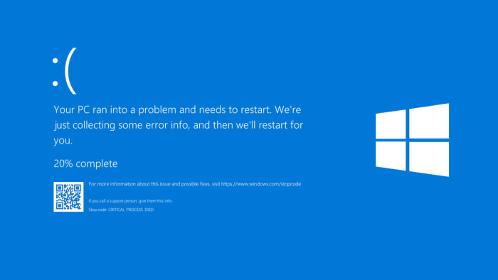 Windows 10 Blue Screen of Death