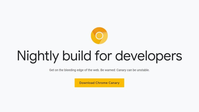 Google Chrome Canary experimental browser