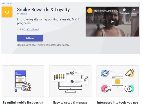smile.io for shopify