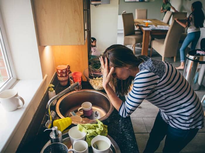 Mental health stress kitchen breakdown