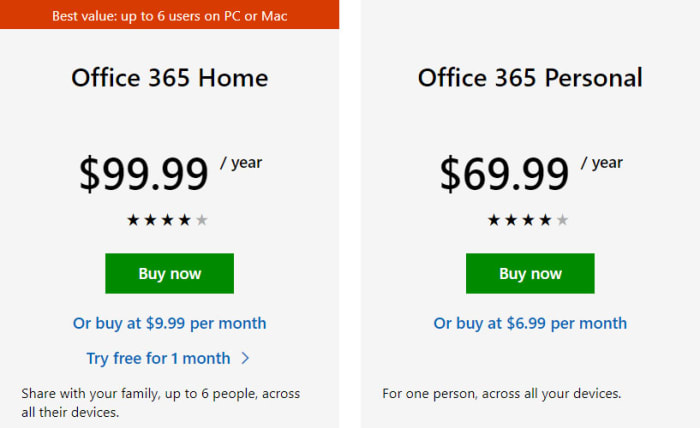Office Home v Office Personal