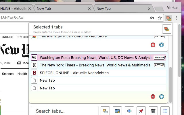 Tab Manager Plus