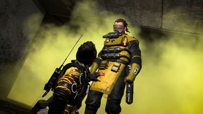 Apex Legends Caustic gas grenade ultimate