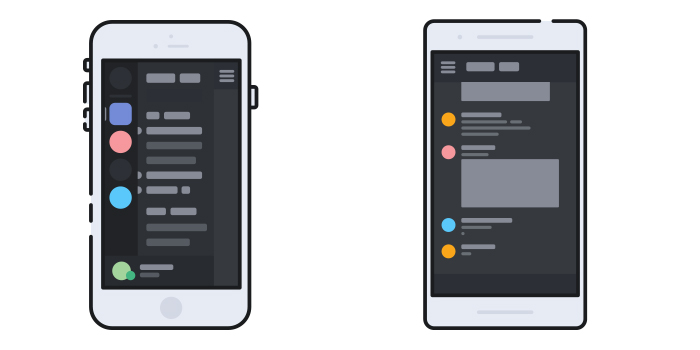 The Discord mobile apps
