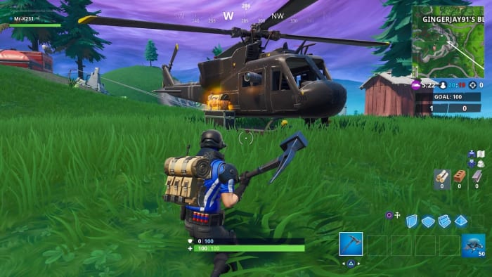 fortnite season 8 helicopter