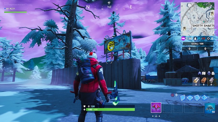fortnite season 10 week 2 graffiti billboard